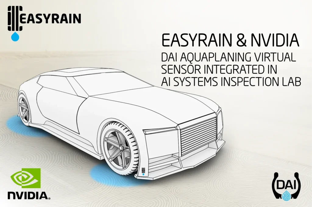 Easyrain and NVIDIA logos representing their partnership to improve autonomous driving safety