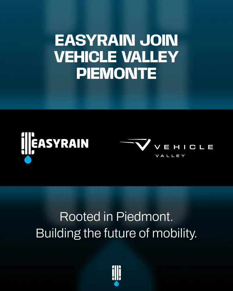 Easyrain joins Vehicle Valley Piemonte – innovation and mobility ecosystem in Piedmont.
